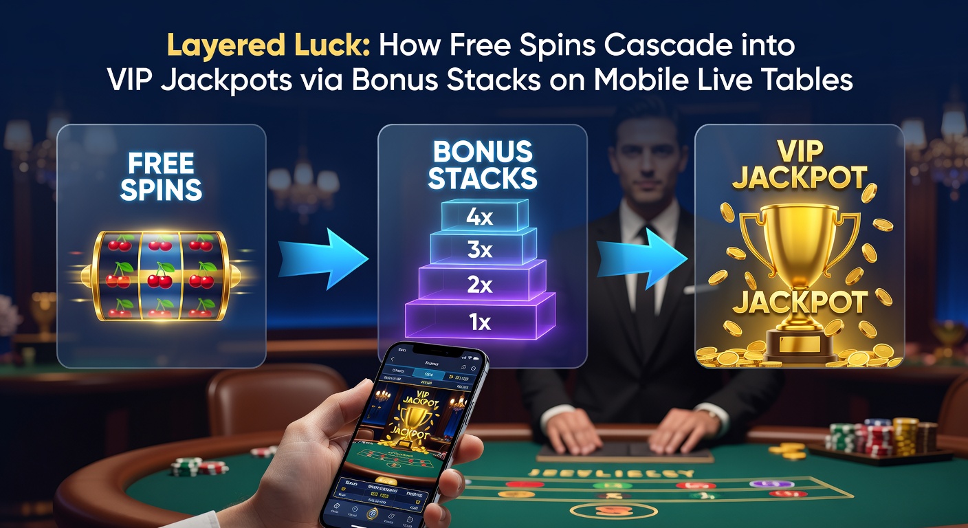 Nahaufnahme eines VIP-Jackpots, der durch einen massiven Bonus-Stack auf einem Tablet-Live-Tisch explodiert, mit konfettiartigen Effekten und steigenden Multiplikatoren