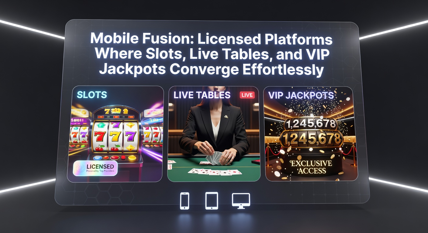 Detaillierte Ansicht einer VIP-Jackpot-Integration mit Live-Tisch und Slot-Overlay auf Smartphone-Display in lizenzierter App