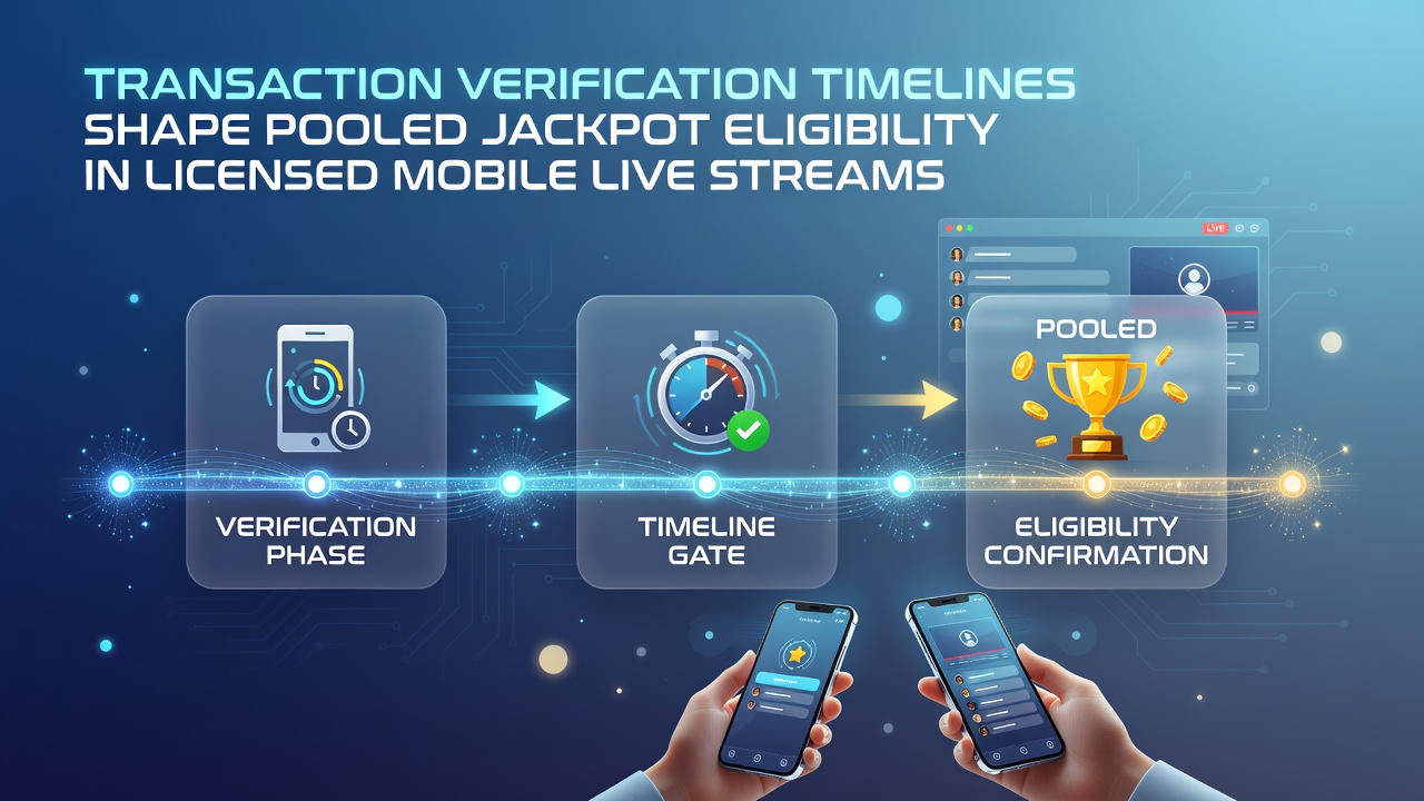 Mobile Live-Streams mit Fokus auf Jackpot-Berechtigung und Transaktions-Timelines